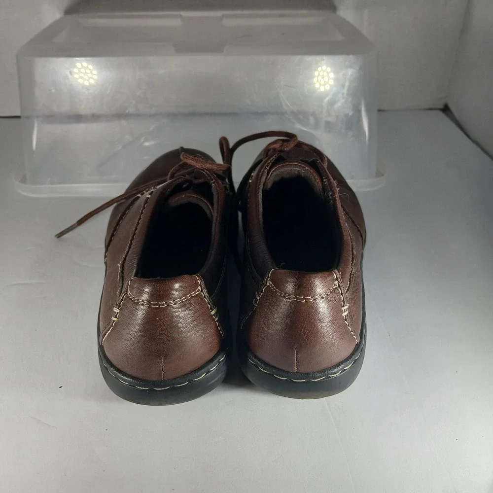 Clarks Bendables‎ Leather Oxfords 7M Brown Lace Up Comfort Professional Shoes